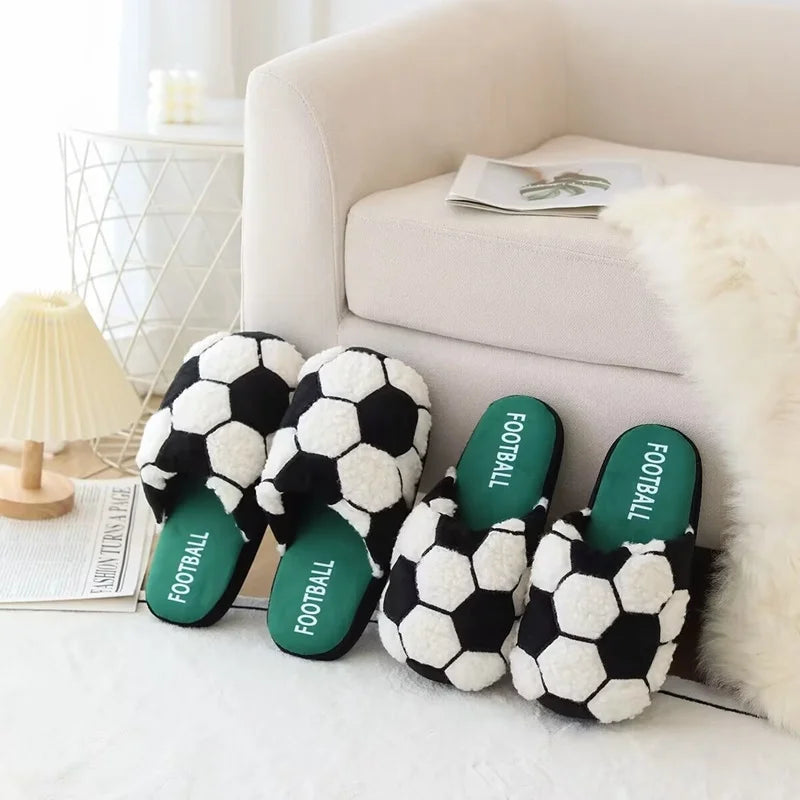 Cute Ball Warm Slippers Indoor Slipper Soft Plush Anti-slip Winter Home Floor Shoes